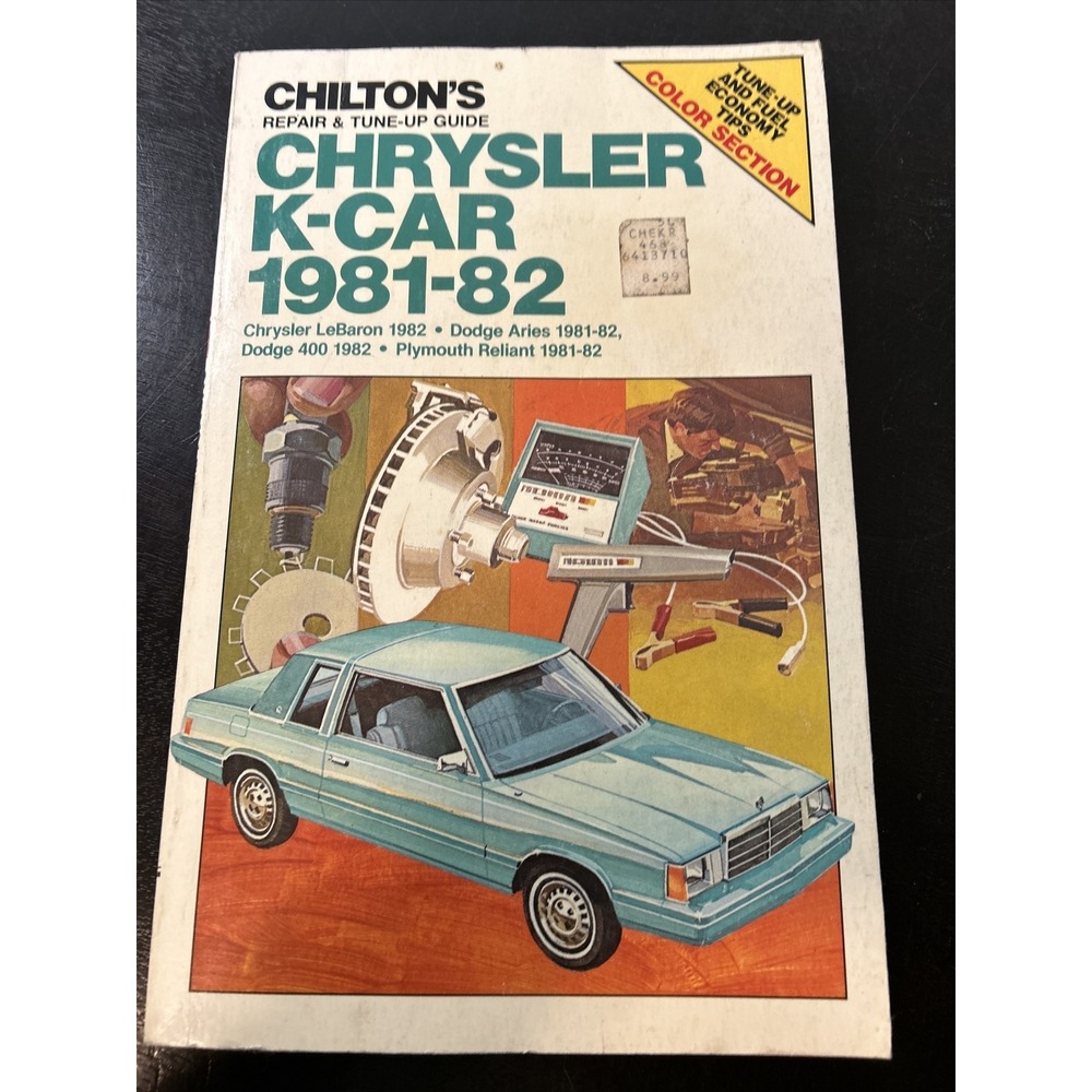 Vintage Chilton Car Manual 7163‎ 1981-1982 Chrysler K-Car Lebaron Reliant Aries